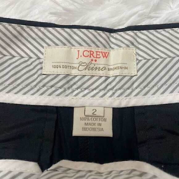 J Crew Shorts Broken-In Chino Set of 2 Black Navy Blue Womens Size 2 Cotton - Picture 4 of 15